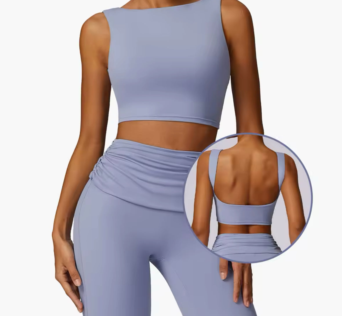 The Sculpted Flow Contour Crop Top