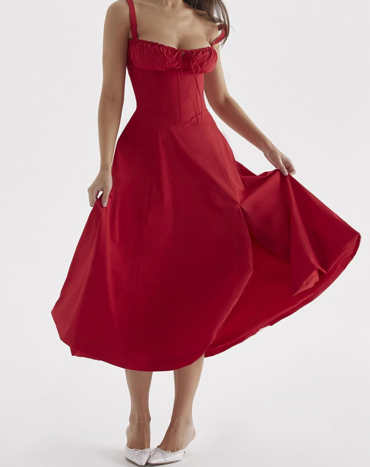 Crimson rose cami dress