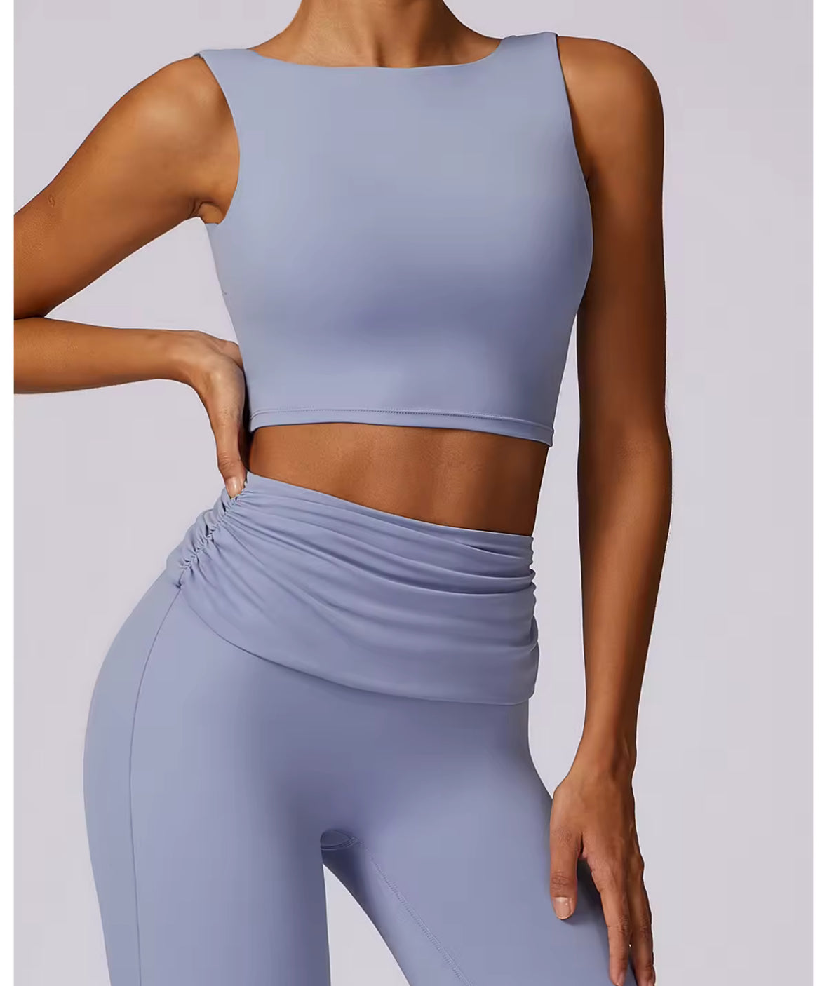 The Sculpted Flow Contour Crop Top
