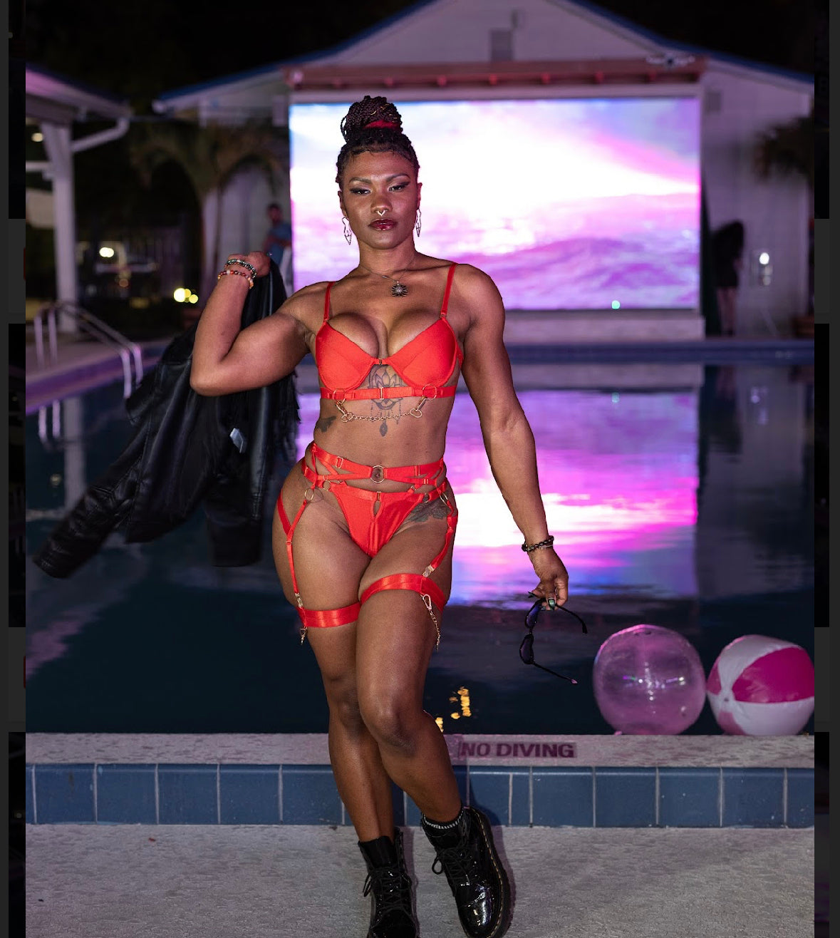 5 piece show stopping garter set