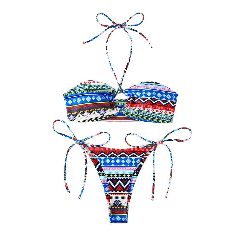 Bohemian Women Sexy Beach Bikinis - 2-Piece Bikini