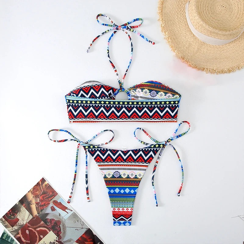 Bohemian Women Sexy Beach Bikinis - 2-Piece Bikini