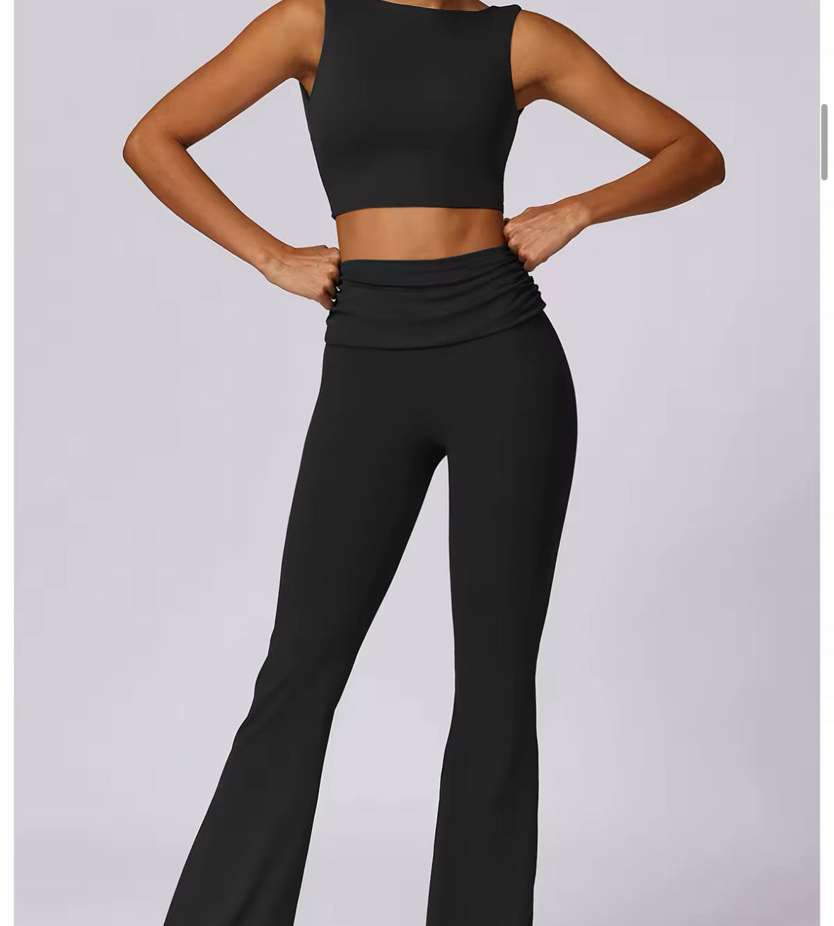 The Sculpted Flow Contour Crop Top