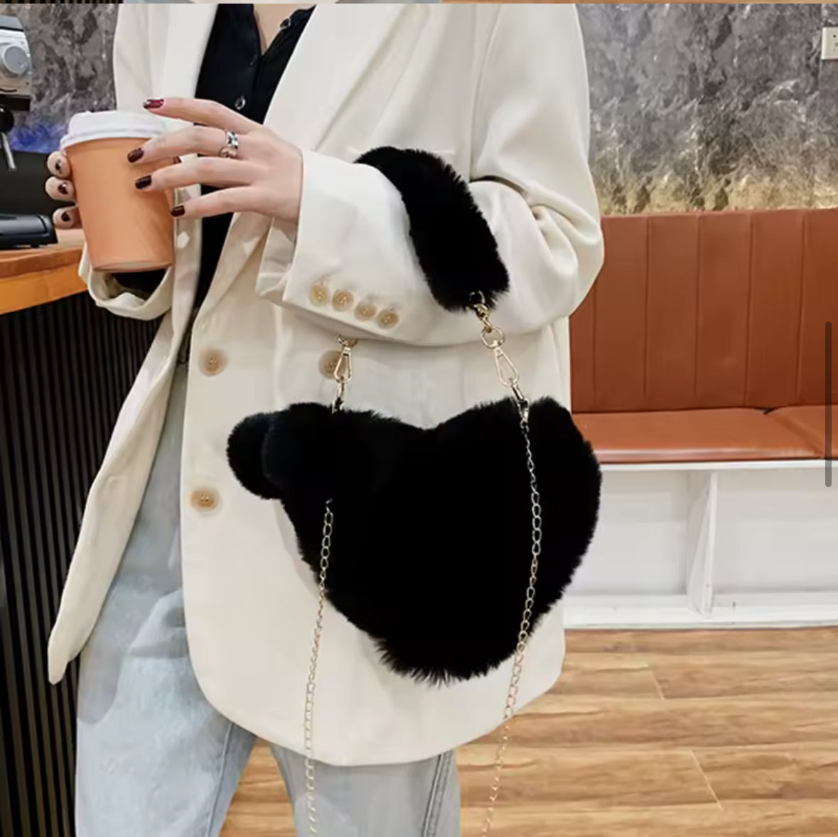 The BAE Plush Heart Bag