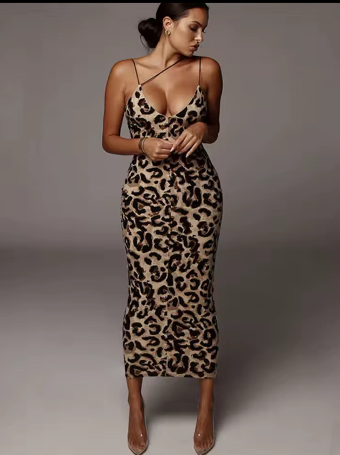 Leopard body icon dress
