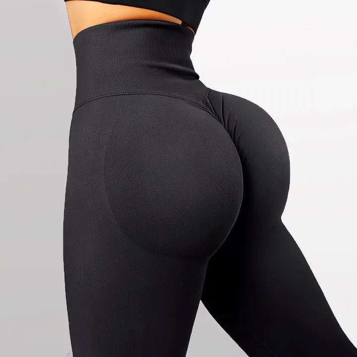 Seamless Knit Peach Buttocks Yoga Pants