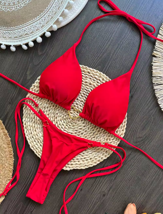 The Lady in Red: Bikini Edition