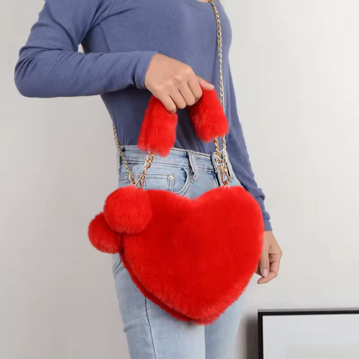 The BAE Plush Heart Bag