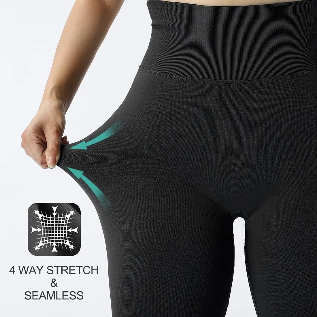 Seamless Knit Peach Buttocks Yoga Pants