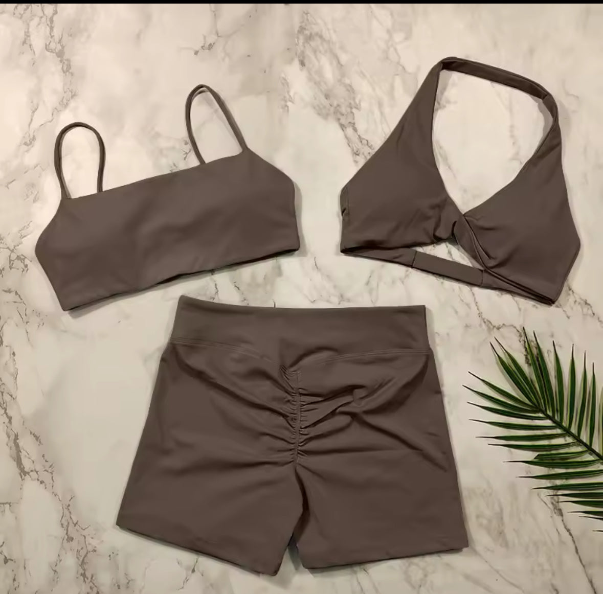 BAE x Sculpted “Flex” Halter top + shorts