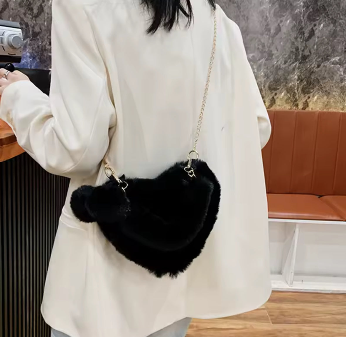 The BAE Plush Heart Bag