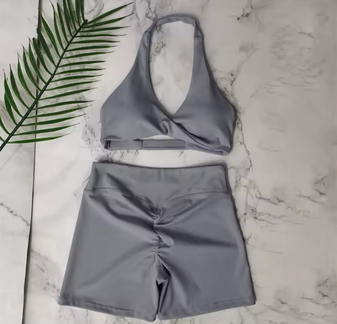BAE x Sculpted “Flex” Halter top + shorts