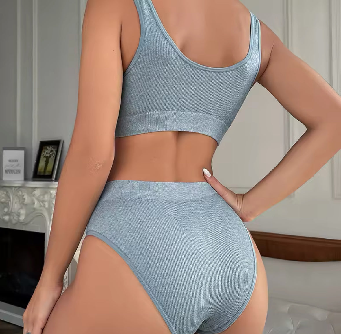 Seamless Wireless Bra & Underwear Set - Stylish, Comfortable, and Supportive